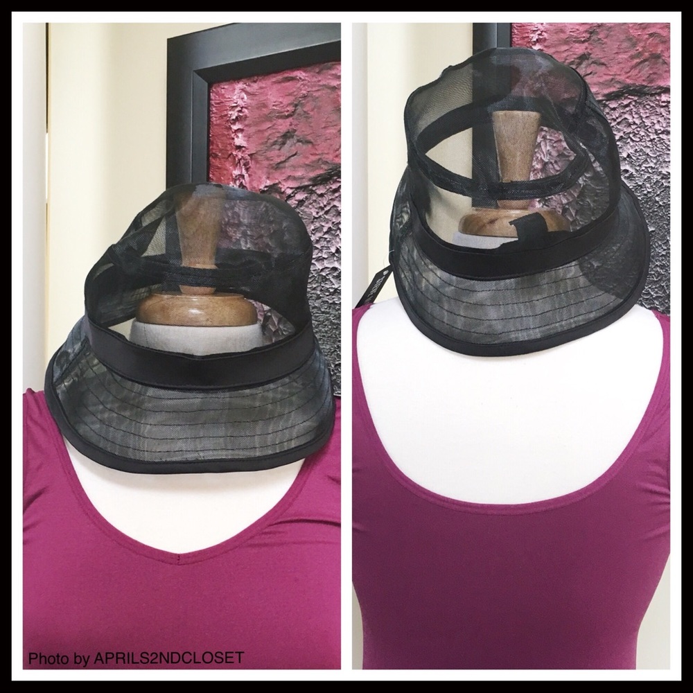 STEVE MADDEN LUXE BLACK MESH BUCKET HAT - Picture 5 of 8